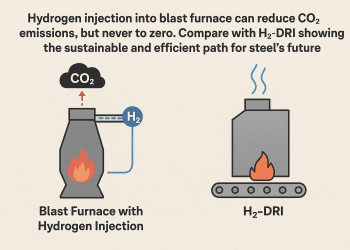 تزریق هیدروژن در کوره بلند